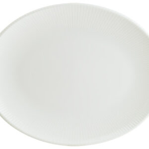 Блюдо овальное 360*280 мм. Ирис Белый, форма Мув Bonna /1/6/348/