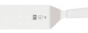 Лопатка 37,5 см. изогнутая раб.часть 19,5*7,5 см. нерж. перфор. с пластик. руч белая Icel /1/6