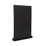 Табличка 210*300 мм. А4 меловая вертикал. тейбл тент, на дерев. подставке черная /1/