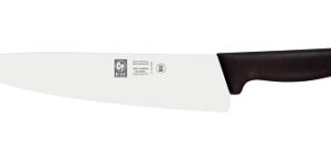 Нож поварской 200/350 мм. Шеф узкое лезвие, черный PRACTICA Icel /1/6/