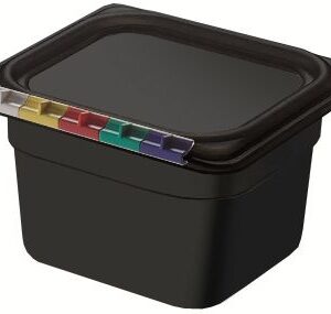 Гастроемкость 1/6 h=100 мм. 1,6 л. п/п черная /1/12/