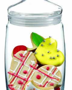 Банка для сыпучих прод. 1100 мл. со стекл. крышкой Чешни /1/6/264/