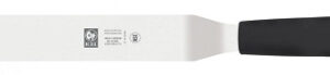 Лопатка 36 см. изогнутая раб. часть 20,5*3,5 см. нерж. узкая с пластик. ручкой, черная Icel /1/6/