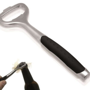 Открывалка для бутылок нерж. с прорез. ручкой VB /1/12/