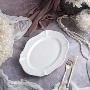Блюдо овальное 32,5x23 см h 3 см, фарфор, Grazia